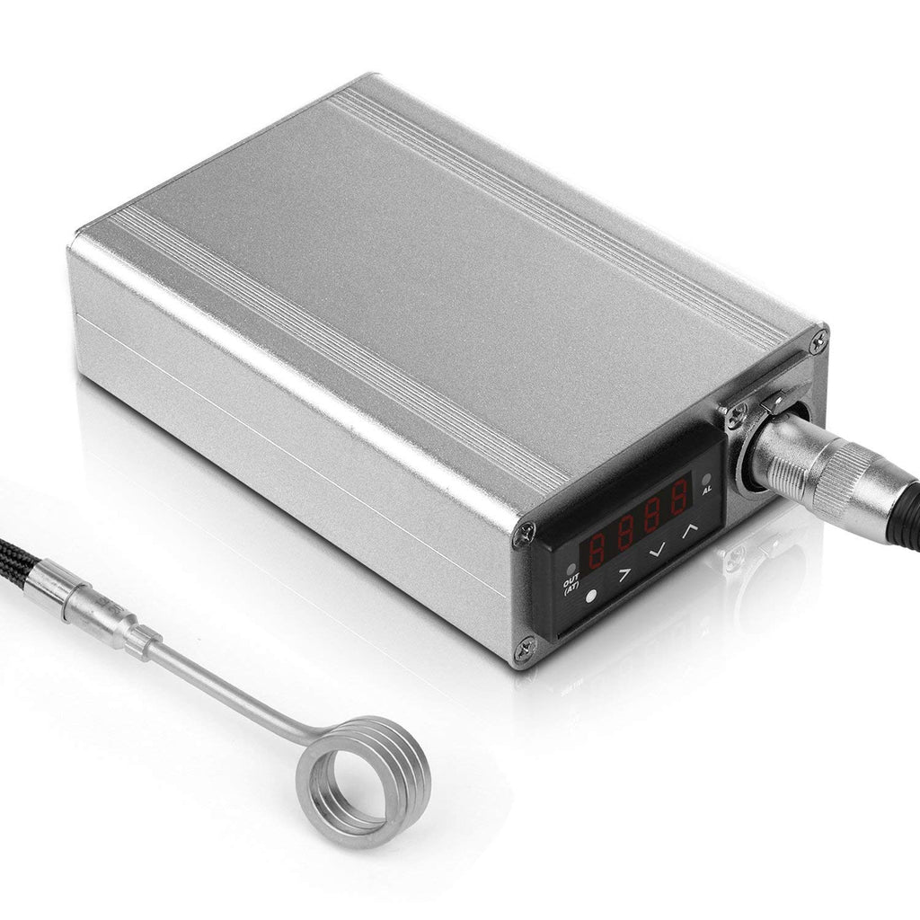 Digital Temperature Controller with 6ft Kevlar Wrapped 16MM Inner Diameter Heater Coil (Silver) - KikVape