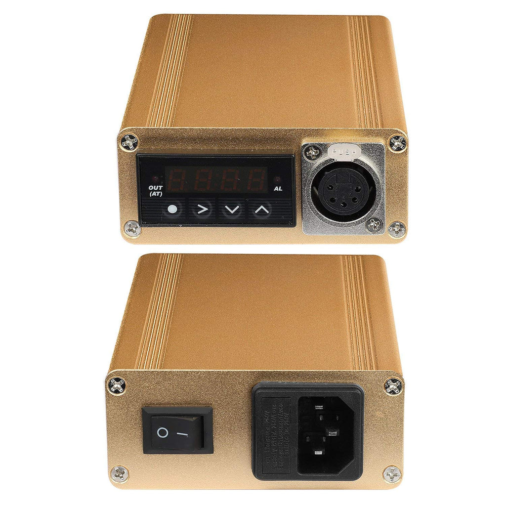 Digital Temperature Controller with 6ft Kevlar Wrapped 20MM Inner Diameter Heater Coil (Gold) - KikVape